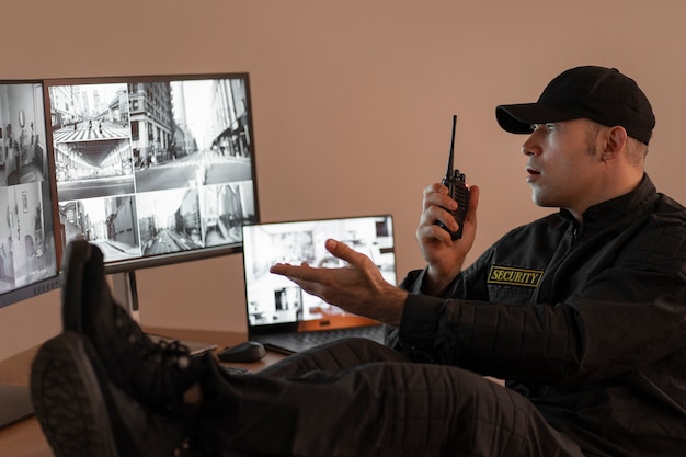 portrait-male-security-guard-with-radio-station-camera-screens_23-2150368723